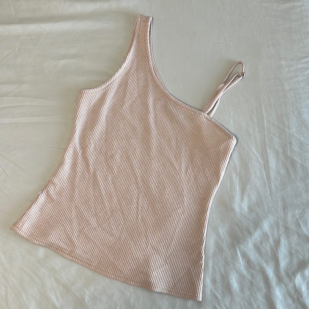 Waffle knit tank